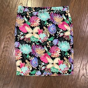 J. Crew Multicolor Floral Pencil Skirt